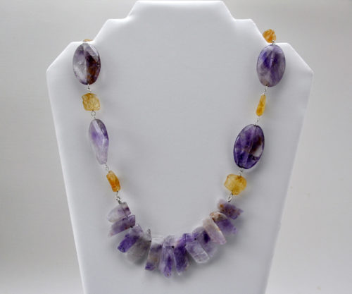 Collar Ametrino y Amatista