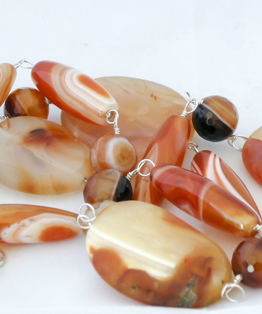 Collar Ágatas de Fuego