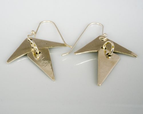 Pendientes en Plata Triángulos